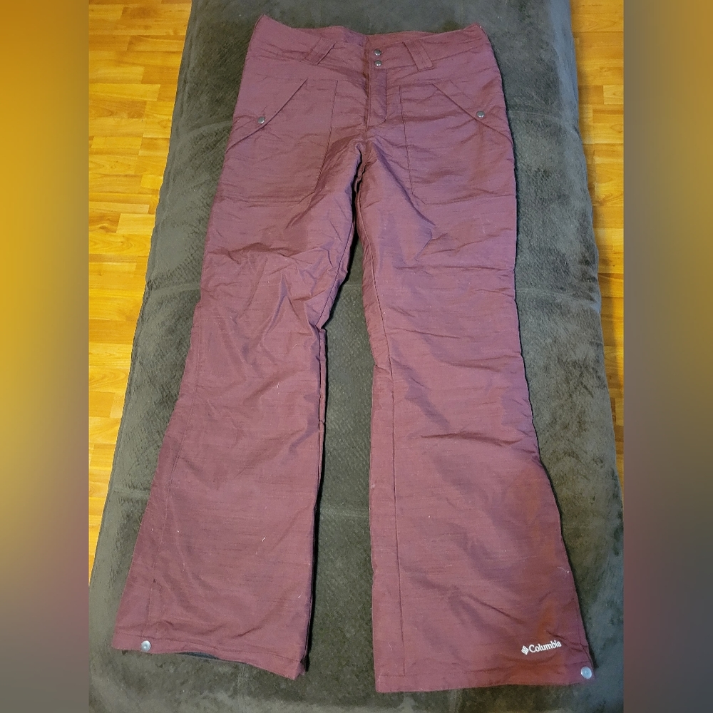 Maroon Columbia Omni-tech snowpant